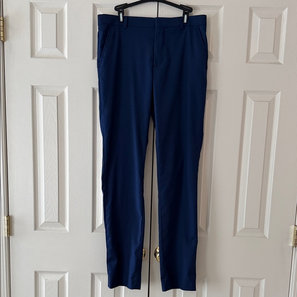 JF J.Ferrar Men's Deep Blue Dress Pants
